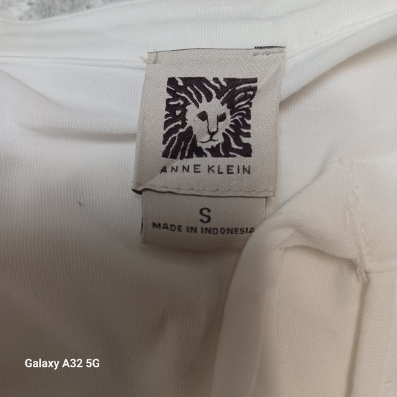 Anne Klein White Sleeveless Tie Front Tank Top Blusse Size S Offer Are Welcome - Picture 2 of 12